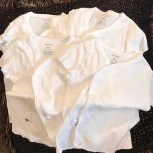 4 pack - white short sleeve unisex shirts